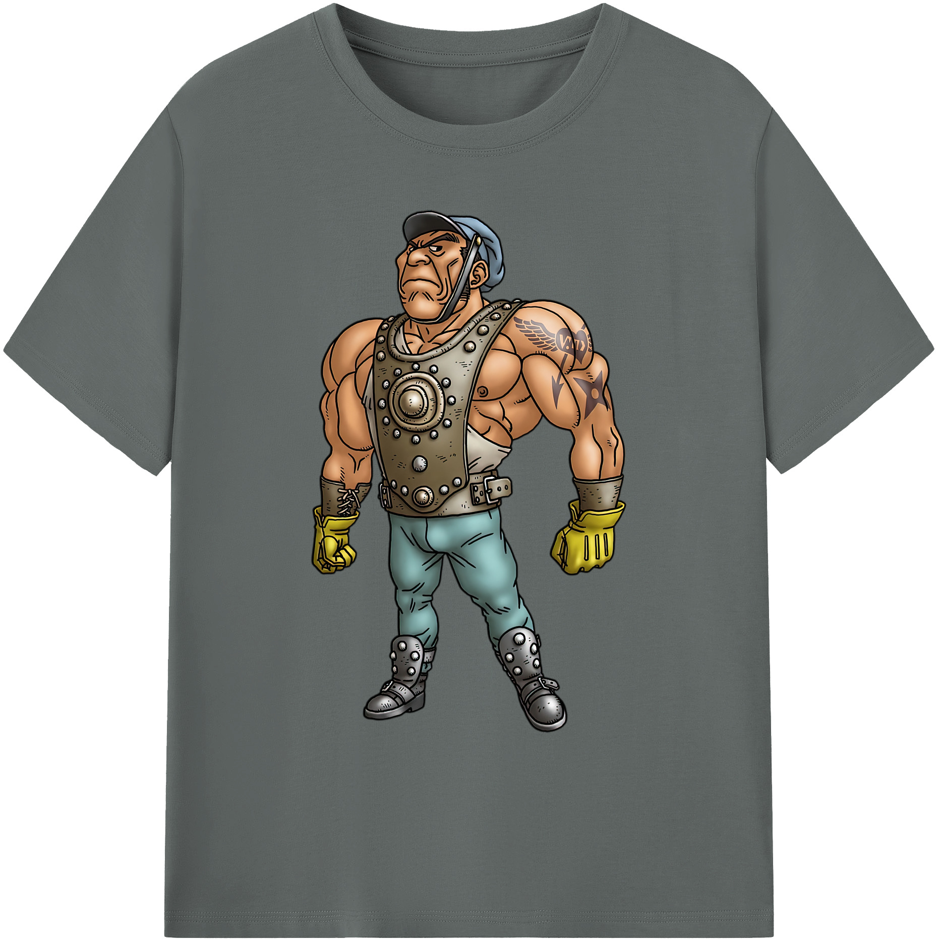 （画像用） ドラゴンクエスト Doragon Kuesuto Dragon Quest 綿100％ メンズ半袖Tシャツ｜肌触りやわらか＆通気性